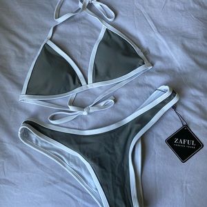 Zaful Gray Bikini set
